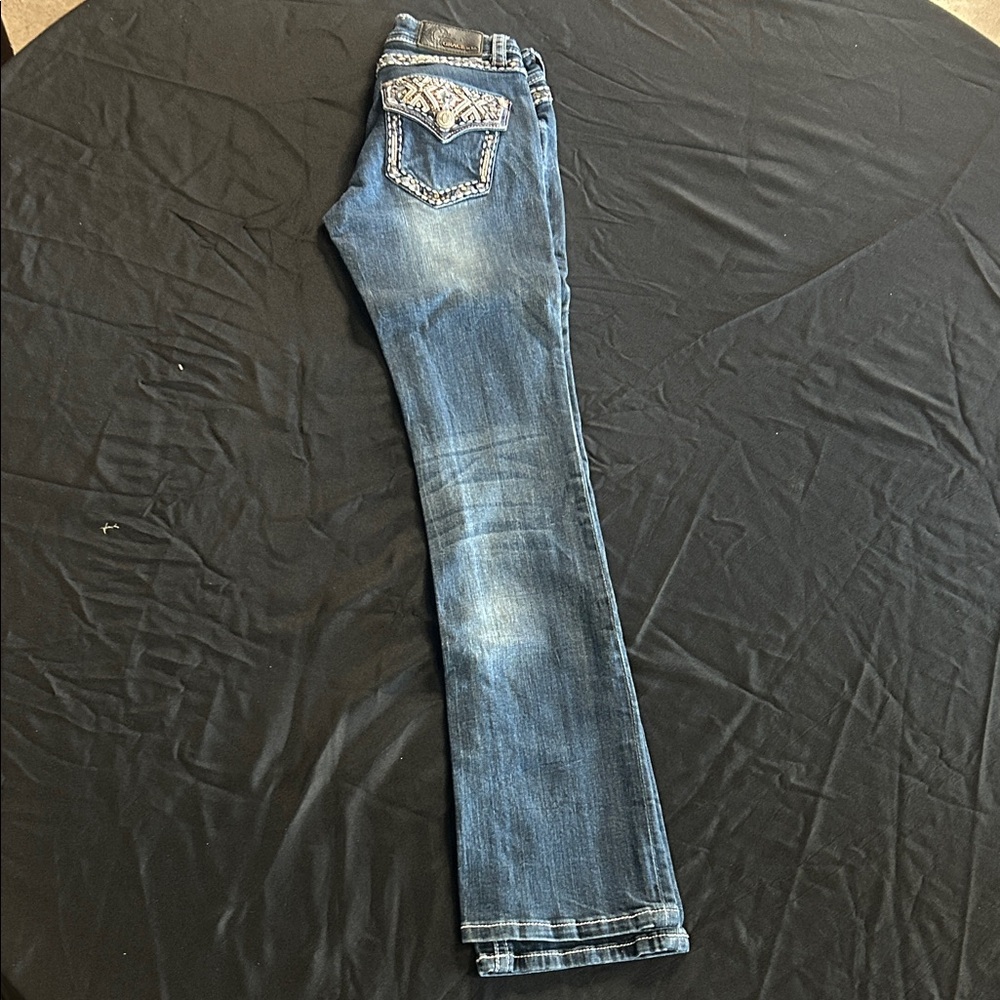 Embellished Blue Denim Jeans